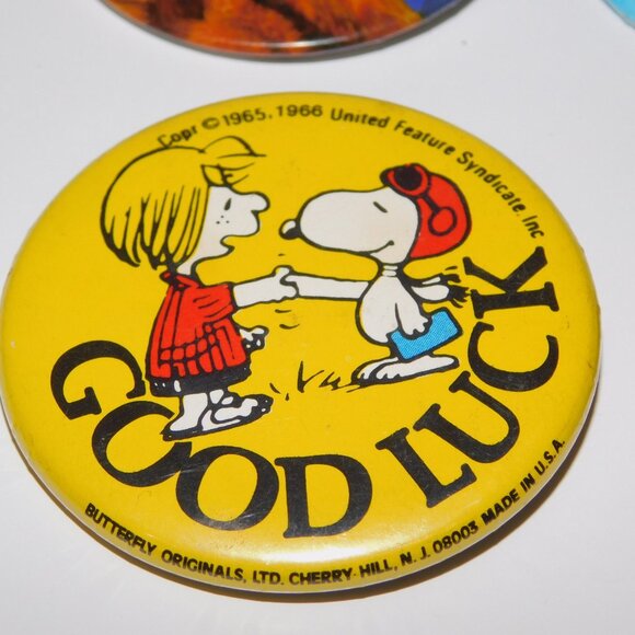 Lot 4 Vintage 80s Pinback Button Gremlins ALF Peanuts Roger Rabbit TV MOVIE - Picture 5 of 7